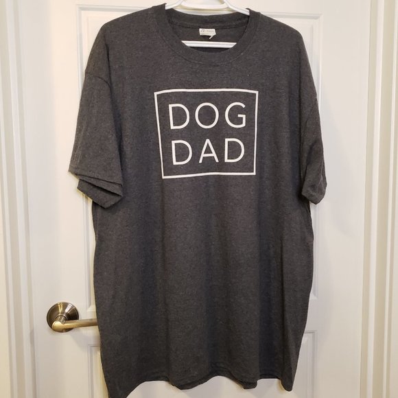 The Authentic T-Shirt Company XL Men's DOG DAD Dark Heather Grey T-Shirt - Picture 1 of 6